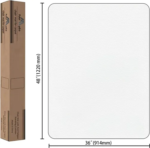 Vista 34 de FuturHydro Tapete para silla de oficina para alfombra, protector de suelo transparente de 30 x 48 pulgadas, tapetes transparentes debajo