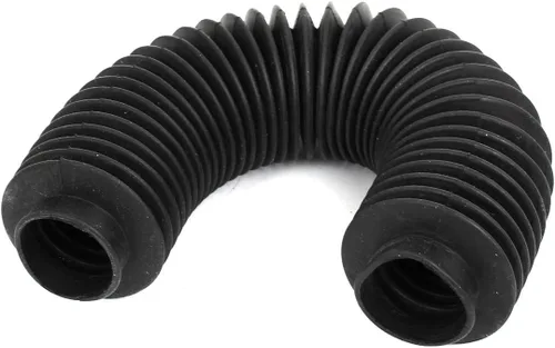 uxcell Maquinaria caucho flexible fuelle bola tornillo cubierta 1.2 in diámetro interior amortiguador cubierta protector negro