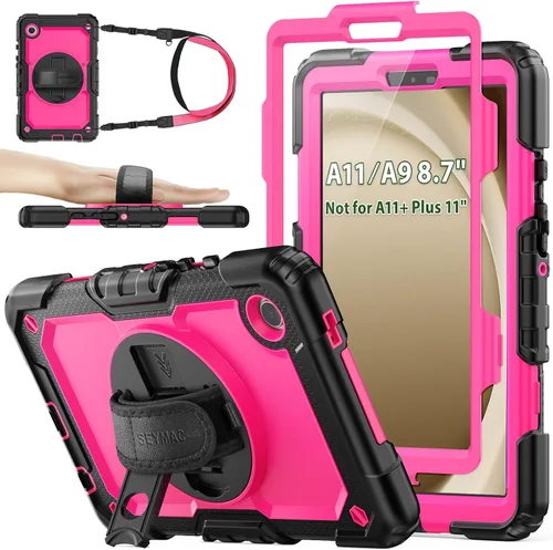 Vista 92 de SEYMAC stock Funda para Samsung Galaxy Tab A8 de 10.5 pulgadas, funda de protección contra caídas de cuerpo completo con protector de pantalla