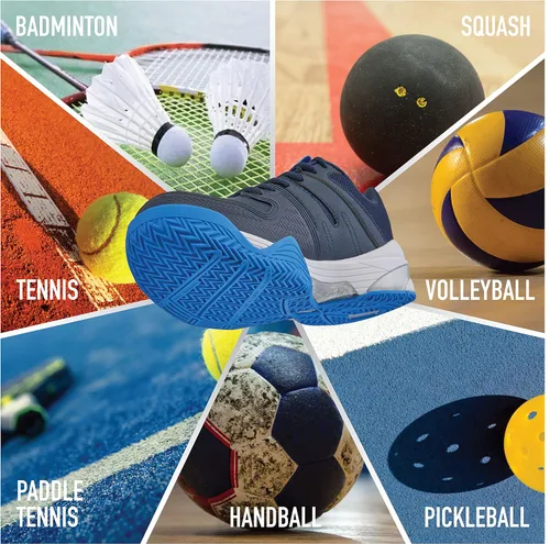 Vista 2 de Teuton, AC1 Tenis para todo tipo de canchas, squash, tenis, balonmano, pádel, voleibol, pickleball, zapatos