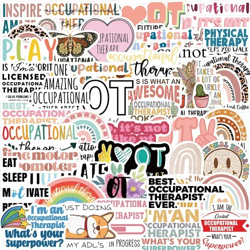 Vista 3 de 50PCS Respiratory Therapist Stickers,RT Sticker,Water Bottle Laptop Sticker, Respiratory Therapist Gifts