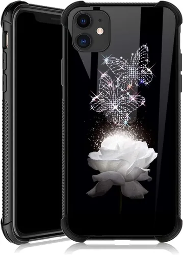 Vista 8 de ZHEGAILIAN Funda compatible con iPhone 11, funda protectora antideslizante de poliuretano termoplástico suave con cuatro esquinas reforzadas a