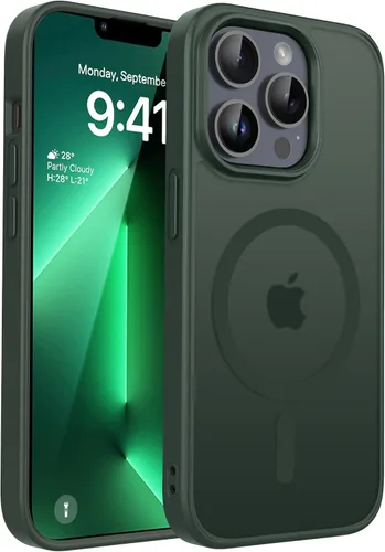 Vista 14 de CACOE Funda magnética para iPhone 12 y iPhone 12 Pro de 6.1 pulgadas - Compatible con MagSafe y soporte magnético para teléfono en el automóvil,