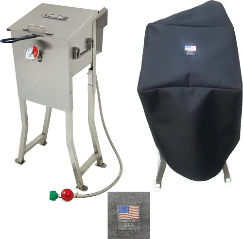 Enterprises Cubierta de poliéster recubierta de PVC 700-725, protección completa personalizada hecha para 2.5 galones de protección de freidora de