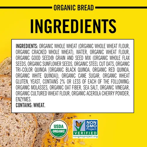 Vista 3 de Dave's Killer Bread Pan orgánico de buena semilla, pan de 27 oz