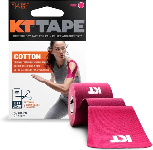 Vista 8 de KT Tape, Cinta original de algodón, Cinta atlética elástica de kinesiología, rollo sin cortar de 16