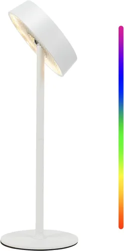 Vista 12 de Lámpara inalámbrica, RGB, impermeable al aire libre, control táctil regulable de 3 temperaturas de color, portátil a pilas, función de memoria LED