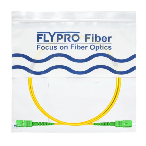 Vista 7 de Cable de Internet de Fibra Óptica OS2 0.5M (1.6 pies) SC/APC a SC/APC, Cable de Conexión de Fibra Óptica de Modo Simple, Simplex, Opción