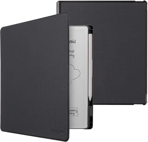 Vista 48 de CoBak Funda de cuero genuino para tableta de papel Remarkable 2 - Funda protectora de libro tipo folio con respaldo duro y ligero y soporte