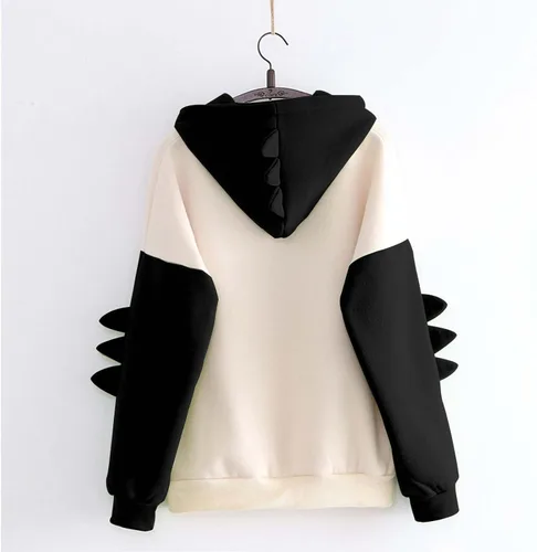 Vista 4 de luwita Sudadera con capucha estética para adolescentes, niñas, dinosaurio, para mujer, lindas chaquetas para mujer