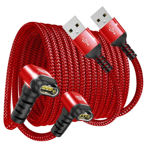 Vista 9 de Garmin - Cable cargador para reloj en ángulo recto, carga rápida, nailon trenzado, 4 pies Azul