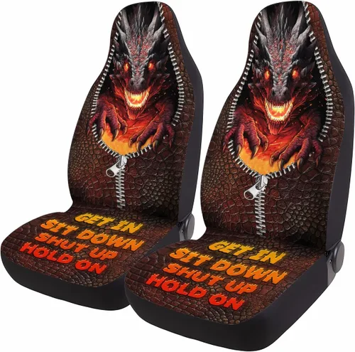 Vista 22 de GENANY Horror Nightmare Skellington - 2 fundas de asiento delantero para automóvil, camión, SUV, regalos de Navidad, funda de asiento de cubo