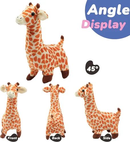 Vista 55 de Hopearl - Juguete de peluche electrónico interactivo de conejo con orejas LED, sonidos y movimientos; camina, se menea e ilumina las orejas, mueve