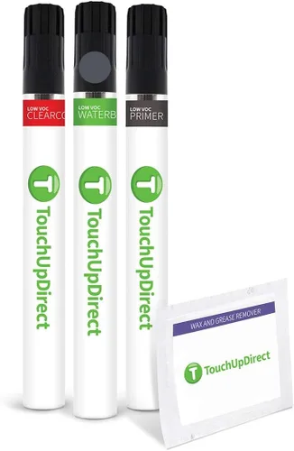 Vista 383 de TouchUpDirect QAK - Aerosol de pintura de retoque de color blanco sólido compatible con Nissan Exact Match - Kit esencial