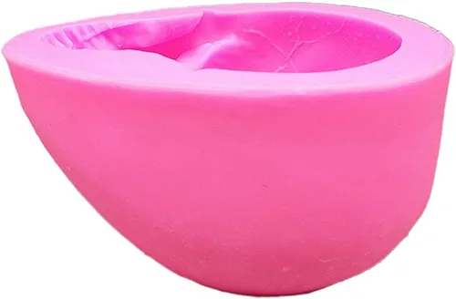 Vista 3 de appuivbt Molde de vela de calavera de Halloween para hacer velas, molde de silicona de calavera grande, moldes de fundición de resina