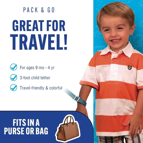 Vista 2 de Arnés con correa de seguridad para niños pequeños de Baby Buddy, con correa de sujeción, Total 1, Negro