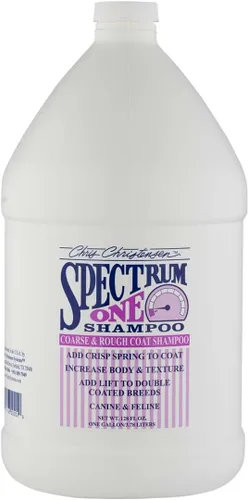 Vista 7 de Chris Christensen Spectrum One - Champú para perros, pelaje grueso y áspero, arregla como un profesional, mantiene una textura nítida, no seca
