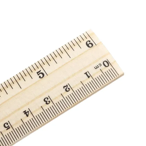 Vista 5 de uxcell Regla de madera 7.9 in 8 pulgadas 2 Escala reglas de oficina reglas de medición de madera 5pcs