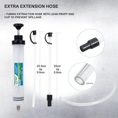 Vista 3 de SMOTIVEPRO Bomba Extractora de Aceite de Motor Jeringa de Extracción de Líquido de Frenos Bomba de Vacío de Llenado y Extracción Capacidad 500CC
