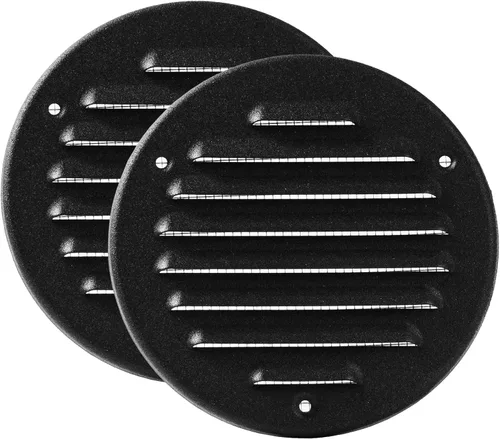 Vista 60 de Vent Systems – 3.35 x 9.84 pulgadas (interior) rejilla de ventilación de aire rectangular de metal blanco para alero, cubierta de rejilla, deflector