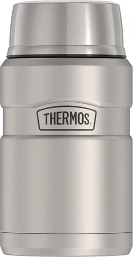 Vista 32 de THERMOS Stainless King Tarro de alimentos aislado al vacío con cuchara, 16 onzas, verde militar