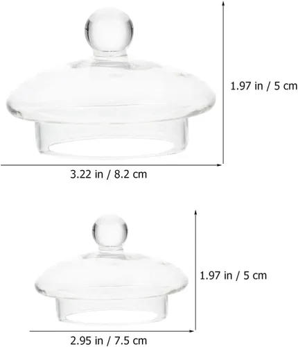 Vista 2 de UPKOCH Tea Steeper Tea Steeper - Juego de 4 tapas de vidrio para tetera, tapas de filtro de té, tapas para Steepers de té, piezas de repuesto