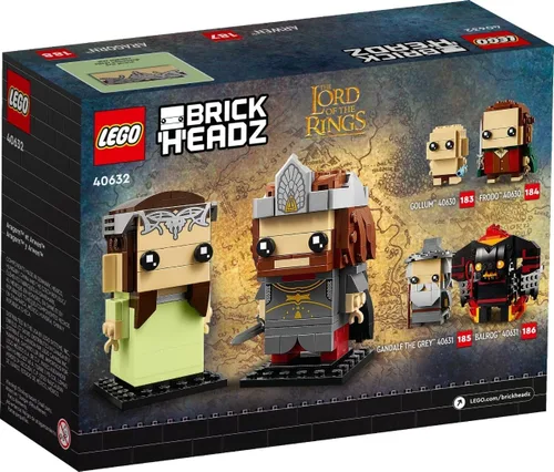 Vista 2 de Lego BrickHeadz Aragorn & Arwen (40632) The Lord of The Rings