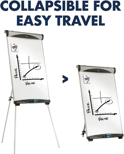 Vista 4 de Quartet Caballete de presentación magnético de borrado en seco, 27 x 39 pulgadas (EU500E)