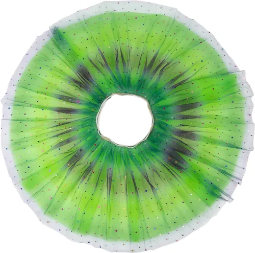 Vista 2 de Simplicity Vestido de ballet de princesa de tul de 4 capas con falda tutú arcoíris para bebé niña, Arco iris