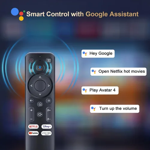 Vista 3 de Proyector ANSI 2000 con WiFi y Bluetooth, proyector portátil inteligente Goiaey compatible con GoogIe TV, aplicaciones oficiales integradas, GoogIe