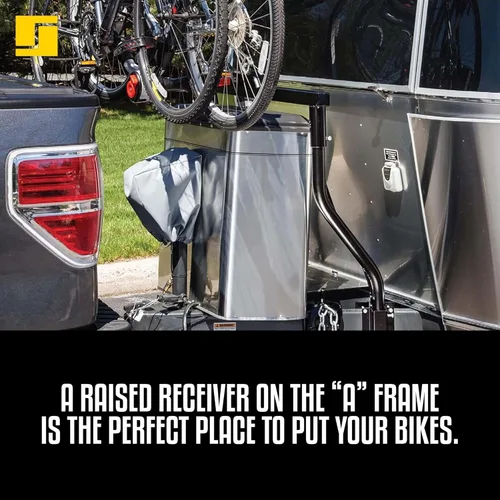 Vista 7 de Stromberg Carlson CC-275 Litera de Carga para Bicicleta de Lengüeta de Remolque - Soporte Ajustable de Lengüeta de Remolque para RVs, Soporta Hasta