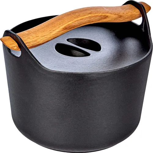 Iittala Sarpaneva - Olla de hierro fundido con esmaltado negro, de 101 onzas líquidas (3 litros)