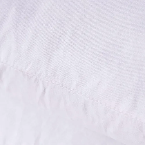 Vista 3 de Juego de 2 almohadas de plumas y plumón, 12 x 12 pulgadas, cojín decorativo cuadrado, algodón, color blanco