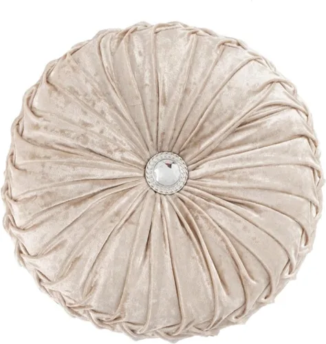 Vista 37 de Almohada redonda de terciopelo de 15 x 15 pulgadas, plisada, redonda, rellena de calabaza, para el hogar, para sofá, silla, cama, suelo de Rosa