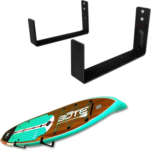 Vista 5 de StoreYourBoard Naked Paddle Board Rack, soporte de pared para almacenamiento de tablas de remo, soporte para tabla de remo para garaje o hogar
