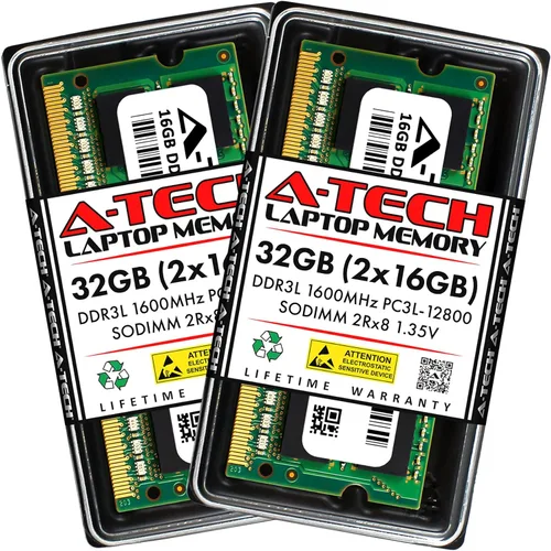 Vista 30 de A-Tech - Módulo de memoria RAM SODIMM para portátil de 1 GB DDR3 1066 MHz PC3-8500 CL7, 1,5 V, 204 pines, sin ECC, SO-DIMM para portátiles