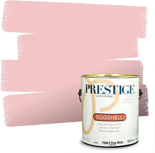 Vista 150 de Prestige Paints E100-T-SW6591 Pintura exterior e imprimación en uno, 1 galón, plano, combinación comparable de Sherwin Williams Amaryllis, 1 galón