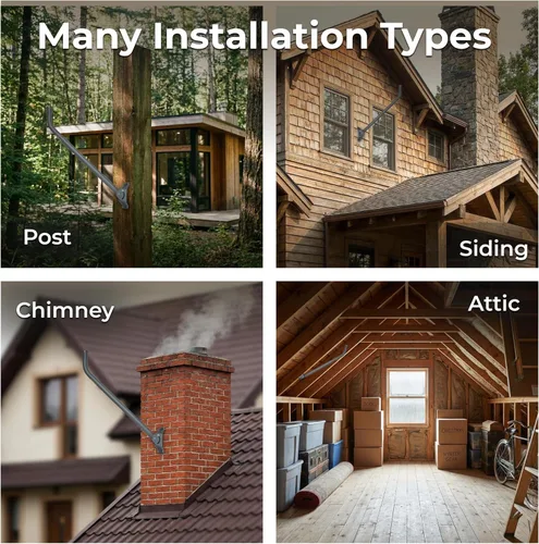 Vista 6 de Winegard DS2000A - Soporte universal de 22 pulgadas para antenas de TV fuera del aire, color gris