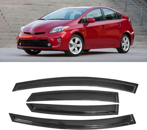 Vista 123 de Visera de ventana para Jeep Cherokee 1984-2001 (Excluye Modelo Limited), Protectores Guards Shields de lluvia de canal exterior, Deflector