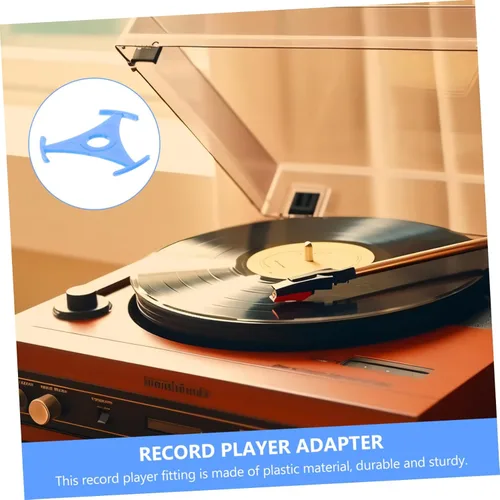 Vista 4 de Adaptador para tocadiscos de vinilo Suministros de tocadiscos de plástico Adaptador de accesorio de disco de vinilo para tocadiscos