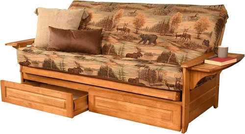 Vista 3 de Kodiak Furniture - Juego de futón, blanco, Madera Tela, Canadá