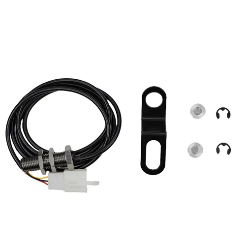 Vista 7 de Tacómetro de velocímetro digital universal para motocicleta, odómetro digital ajustable para 7 colores, compatible con todas las motocicletas con DC