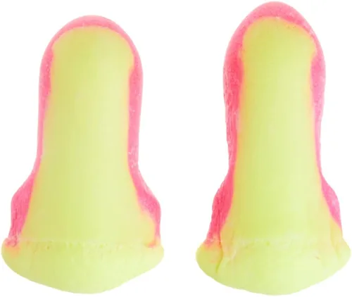 Howard Leight by Honeywell Laser Lite Tapones para los Oídos de Espuma Desechables de Alta Visibilidad, Rosa/Amarillo, 200 Pares (LL-1) - 3301105
