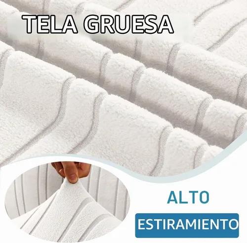 Vista 4 de H.VERSAILTEX Fundas de Loveseat de Alta Elasticidad, Funda de Sofá de 1 Pieza Antideslizante con Parte Inferior Elástica, Fundas de Sofá Gruesas
