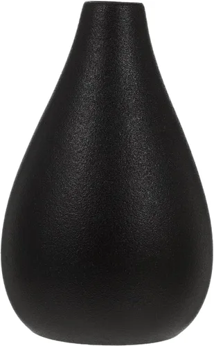 Homoyoyo Florero de cerámica negro estilo minimalista jarrón de flores secas, jarrón decorativo de una sola flor para sala de estar, comedor,