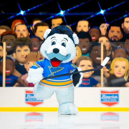 Vista 100 de Bleacher Creatures Anaheim Ducks Wild Wing - Figura de peluche de mascota de la NHL de 10 pulgadas (uniforme triangular verde azulado), una mascota