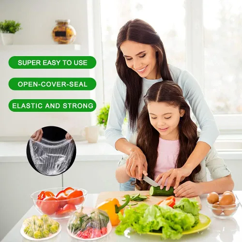 Vista 7 de 100 piezas mejoradas de plástico precortadas alternativas a papel de aluminio, se utiliza como fundas de almacenamiento de alimentos, bolsas