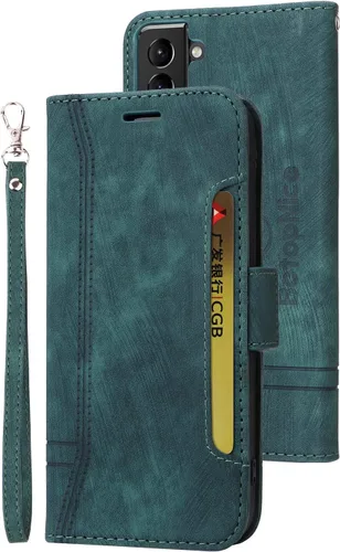 Vista 9 de Funda tipo cartera para Samsung Galaxy S20, piel sintética, con función atril, ranuras para tarjetas, funda plegable con tapa, funda protectora