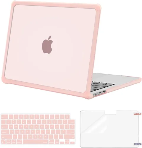 Vista 16 de MOSISO Compatible con MacBook Air de 13 pulgadas Case 2025 2024 2023 2022 M4 A3240 M3 A3113 M2 A2681, Carcasa Rígida con Parachoques TPU Resistente