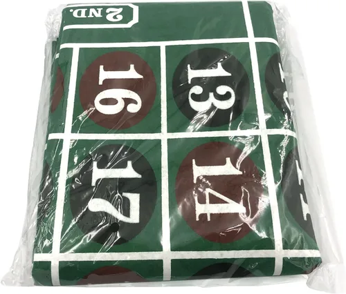 Vista 6 de Juego de mesa de ruleta de fieltro – 36 x 72 pulgadas, rectangular, estilo Las Vegas, color verde, para póquer, ideal para juegos de póquer, eventos